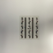 3D sticker farbig schwarz XF 248